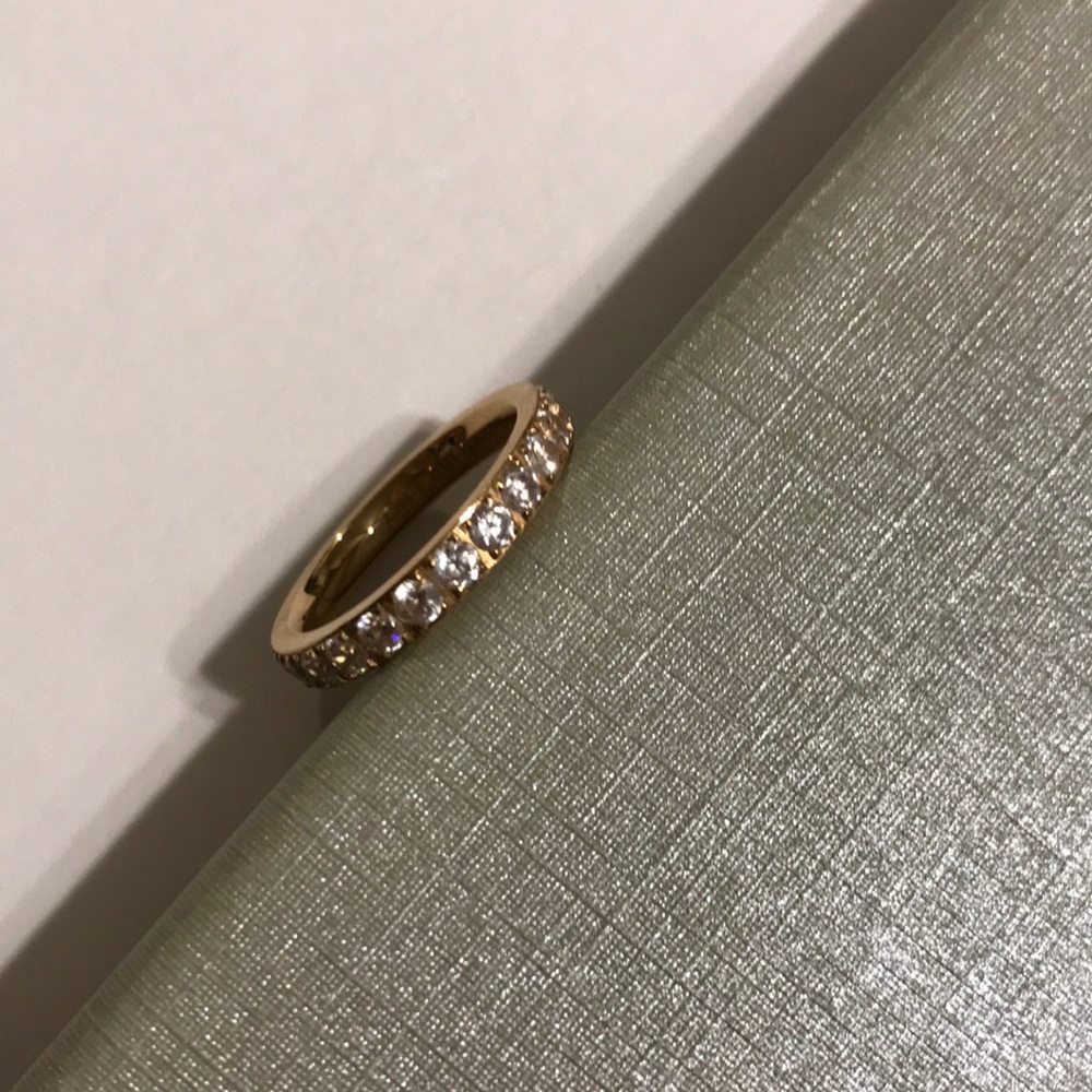 Rose gold plated ring